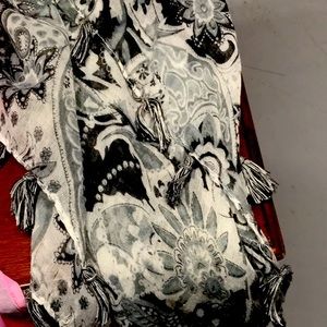 Assorted silk scarves and shawls